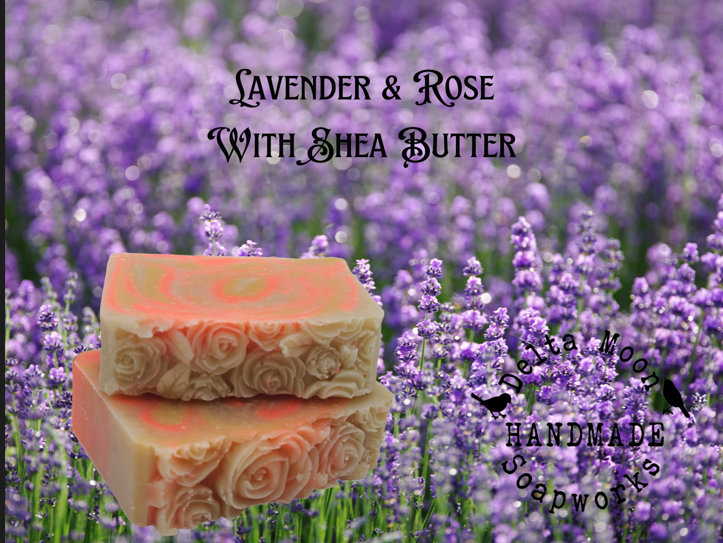 Bella Rose Goat Milk Soap, Ready to ship, Lavender and Rose