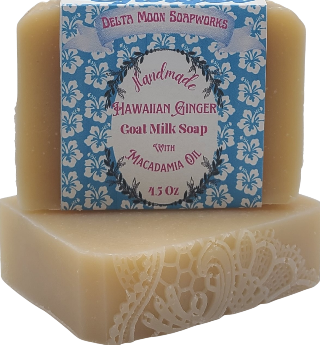 Hawaiian Ginger Goat Milk Soap, Ready To Ship