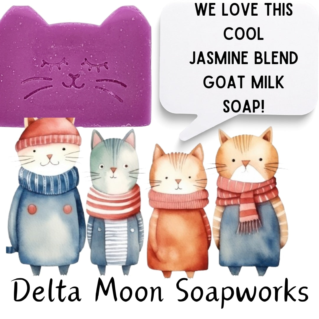 Murray Goat Milk Soap, Ready to ship, Jasmine Blend Soap, cat Lover