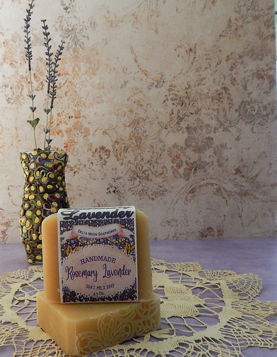 Rosemary Lavender Goat Milk Soap, Ready to Ship