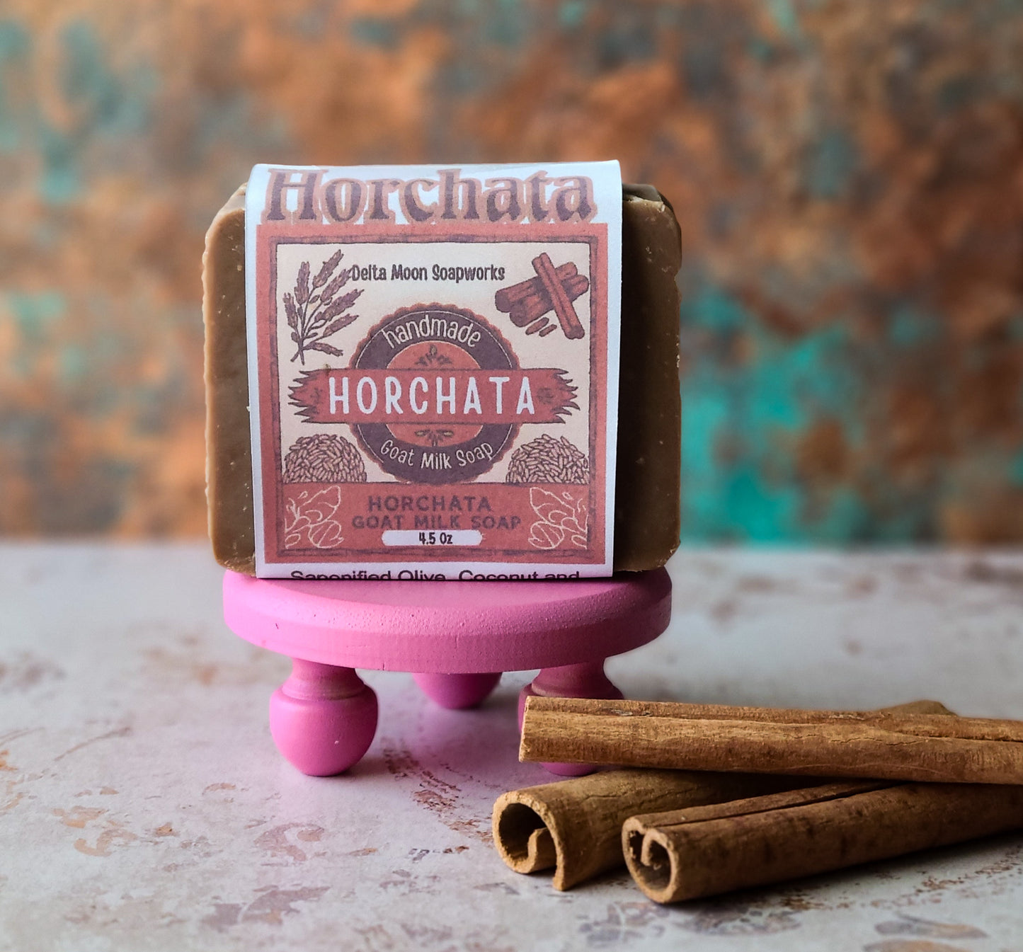 Horchata Goat Milk Soap, shea butter soap, ready to ship