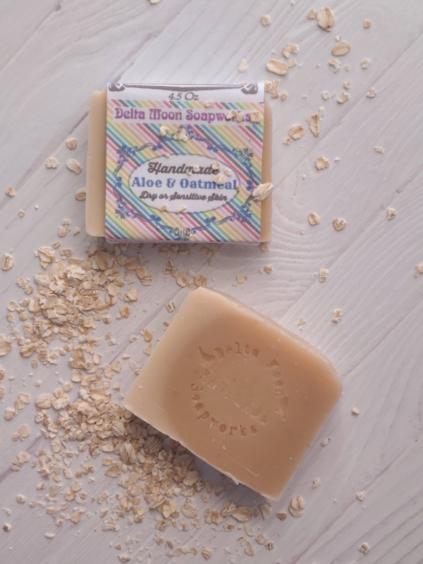 Pair of unscented goat milk soaps, Milk and Honey, Baby Soap, Goat Milk Soap, Fragrance free