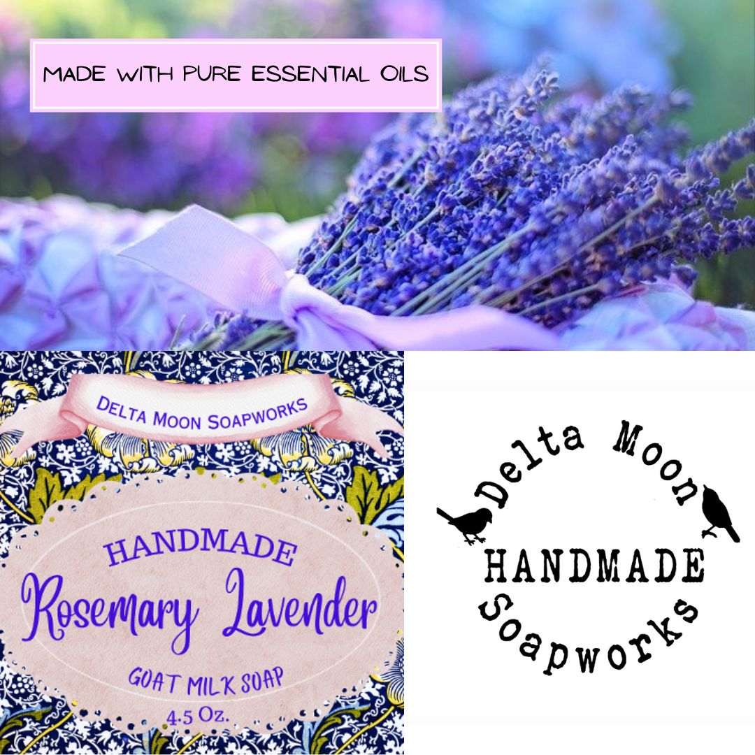 Rosemary Lavender Goat Milk Soap, Ready to Ship