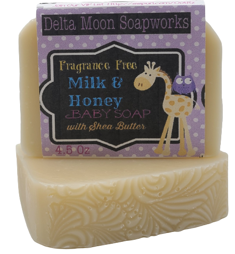 Milk and Honey, Baby Soap, Goat Milk Soap, Unscented Soap fragrance free