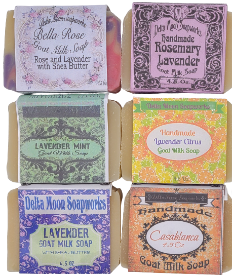 Lavender Goat Milk Soap Assortment, Ready to ship