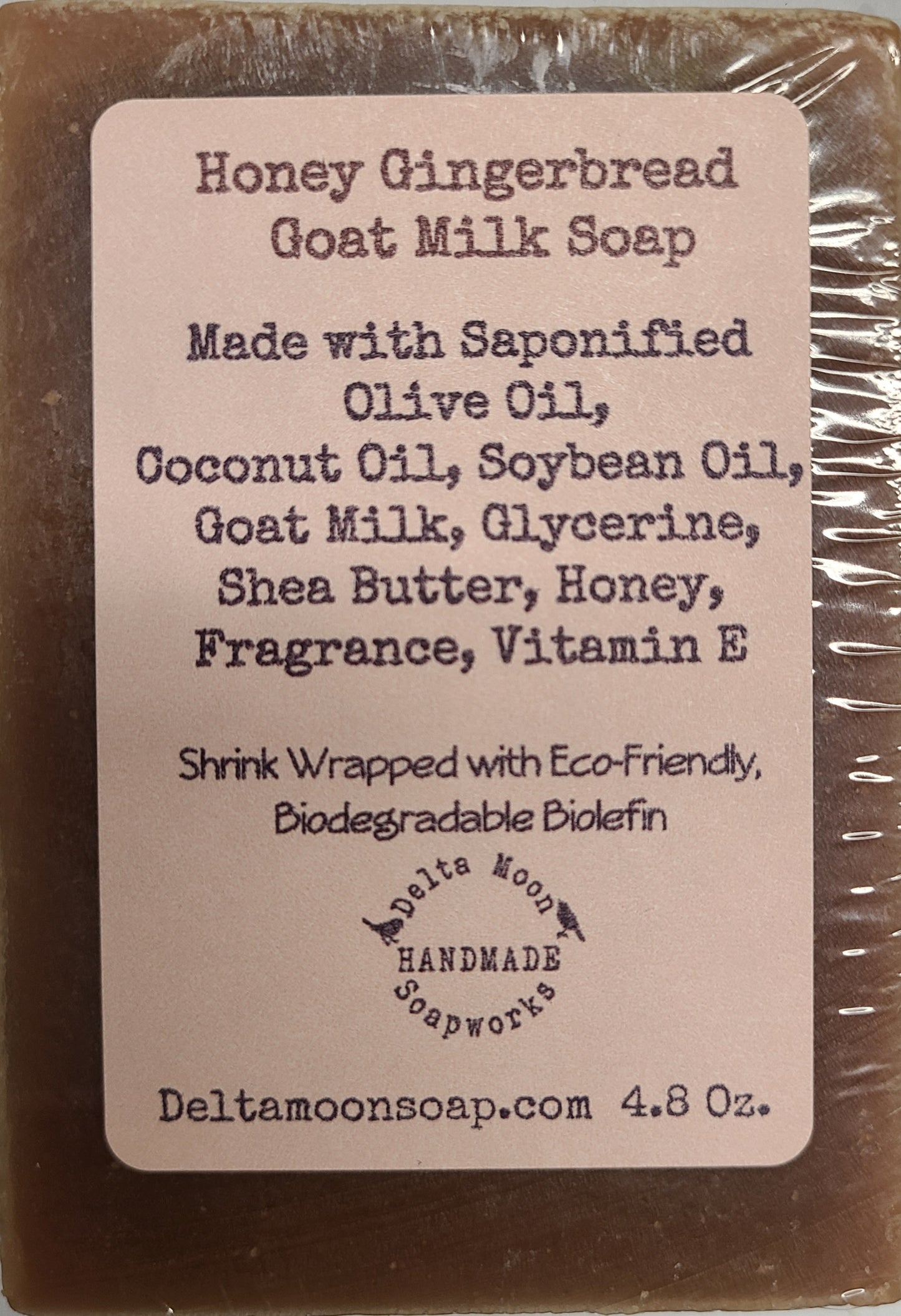 Honey Gingerbread Goat Milk Soap, Ready to ship, Shea Butter Soaps, Seasonal Soap