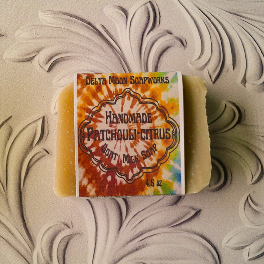 Patchouli Citrus Goat Milk Soap, Ready To Ship