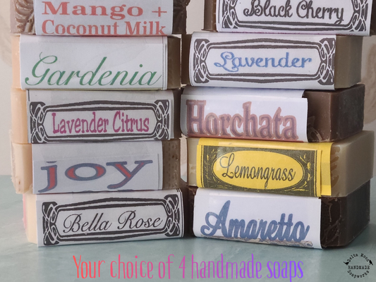 Choice of 4 Goat Milk Soaps, Ready to ship