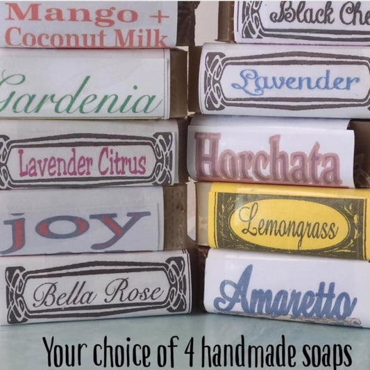 Choice of 4 Goat Milk Soaps, Ready to ship