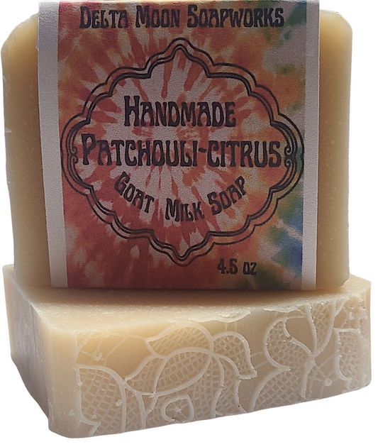 Patchouli Citrus Goat Milk Soap, Ready To Ship