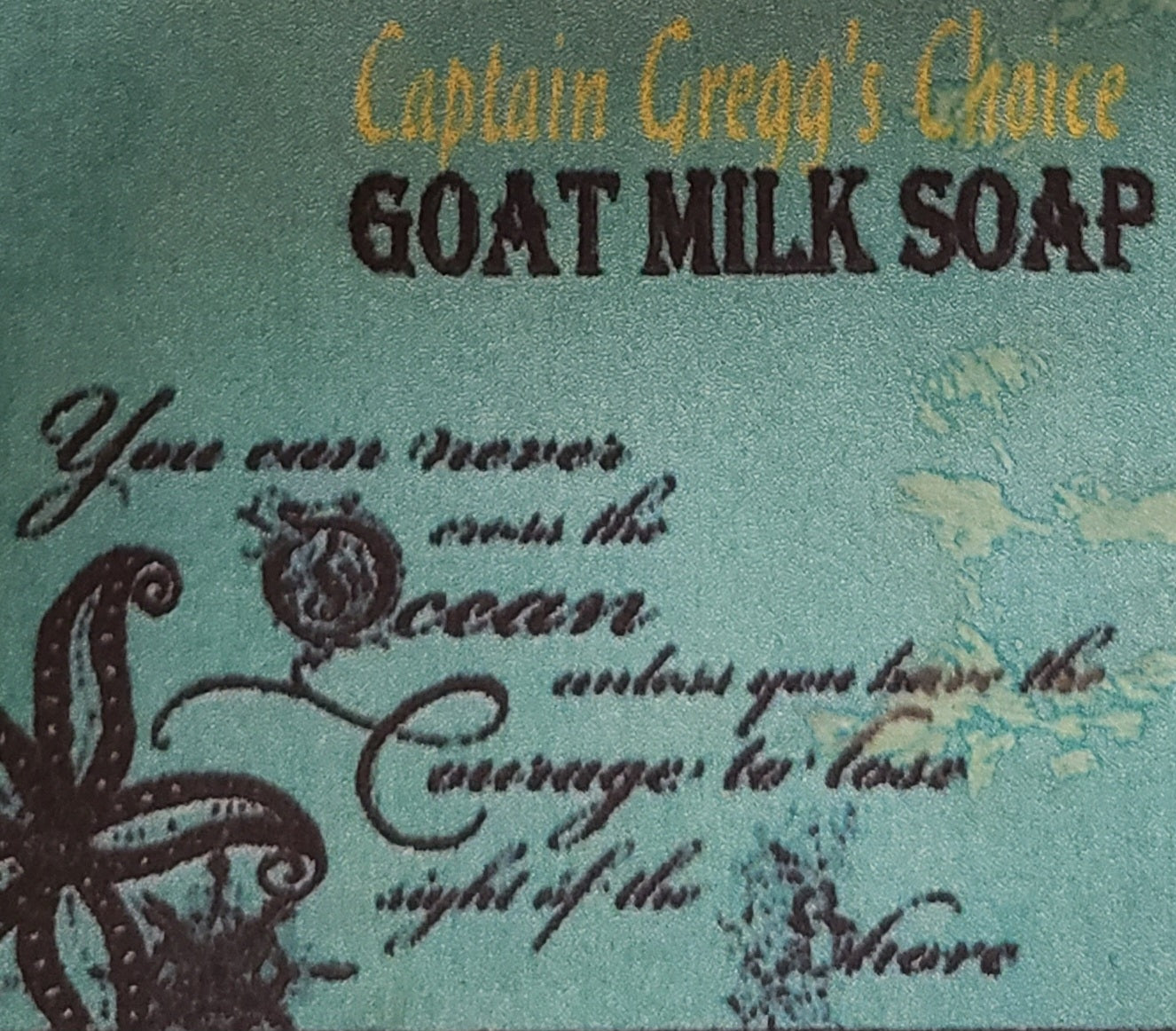 Captain Gregg's Choice Goat Milk Soap with Lemongrass, Mint, Tea Tree with sea kelp, Ready to ship