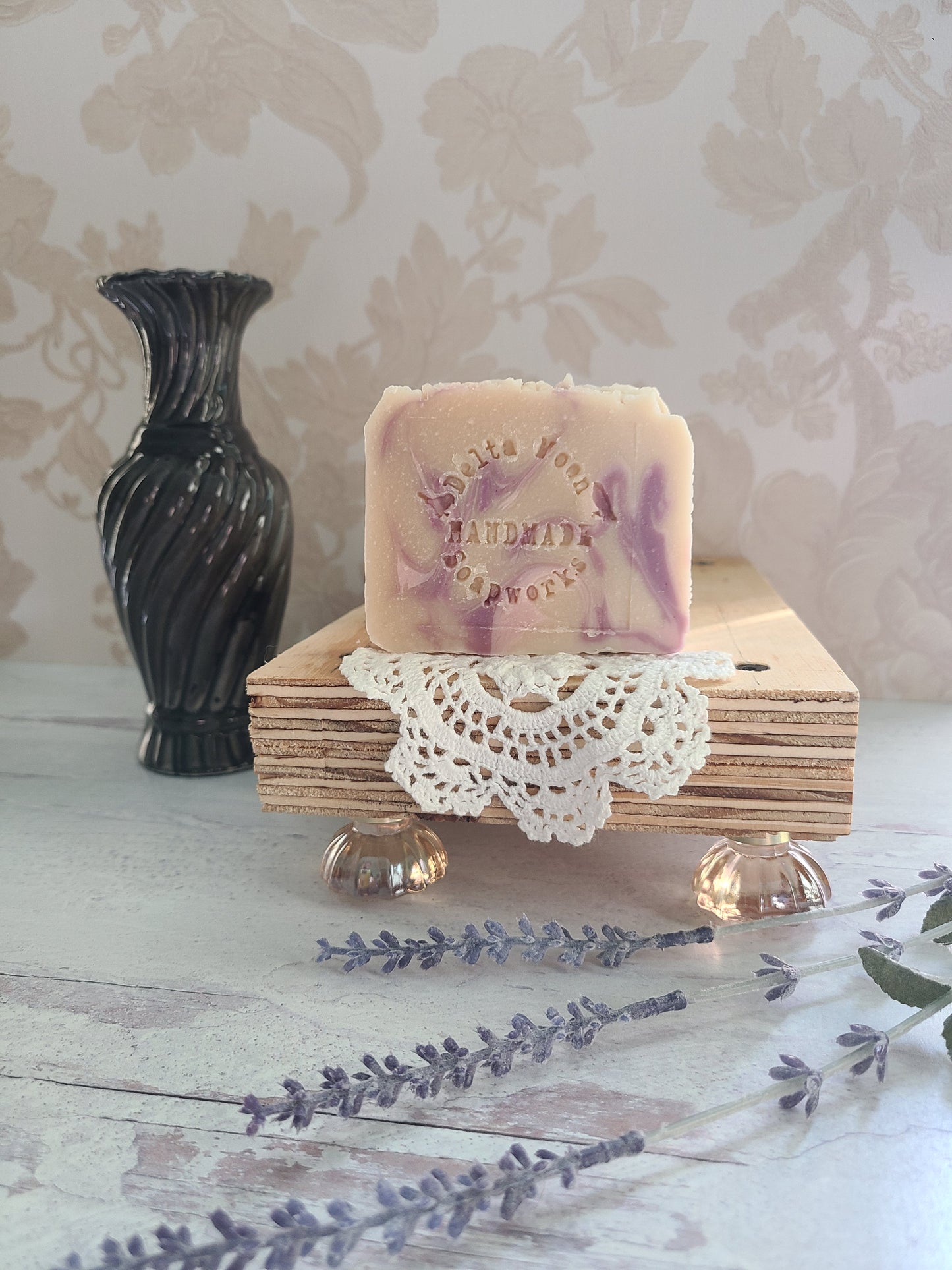 Bella Rose Goat Milk Soap, Ready to ship, Lavender and Rose