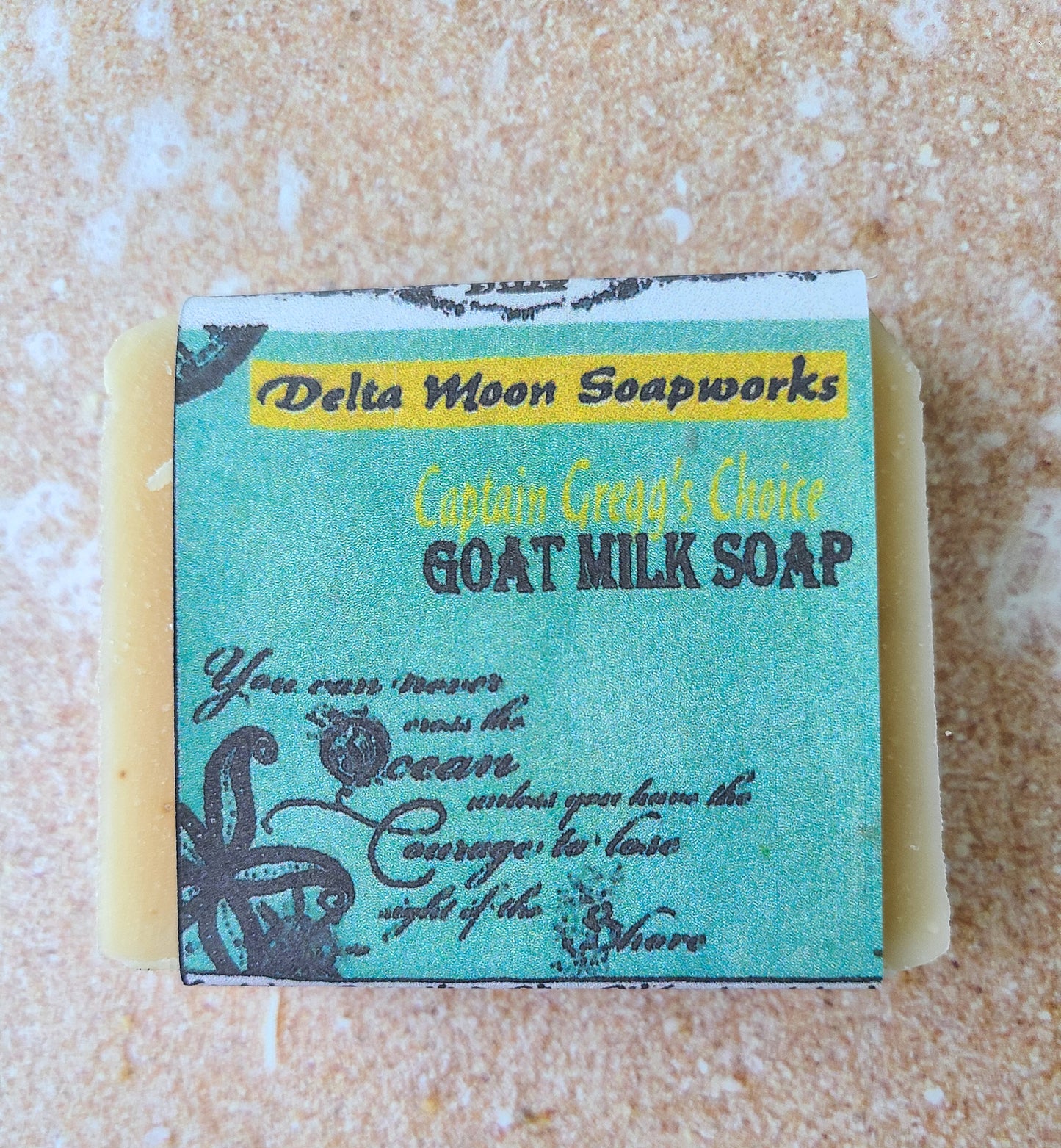 Captain Gregg's Choice Goat Milk Soap with Lemongrass, Mint, Tea Tree with sea kelp, Ready to ship