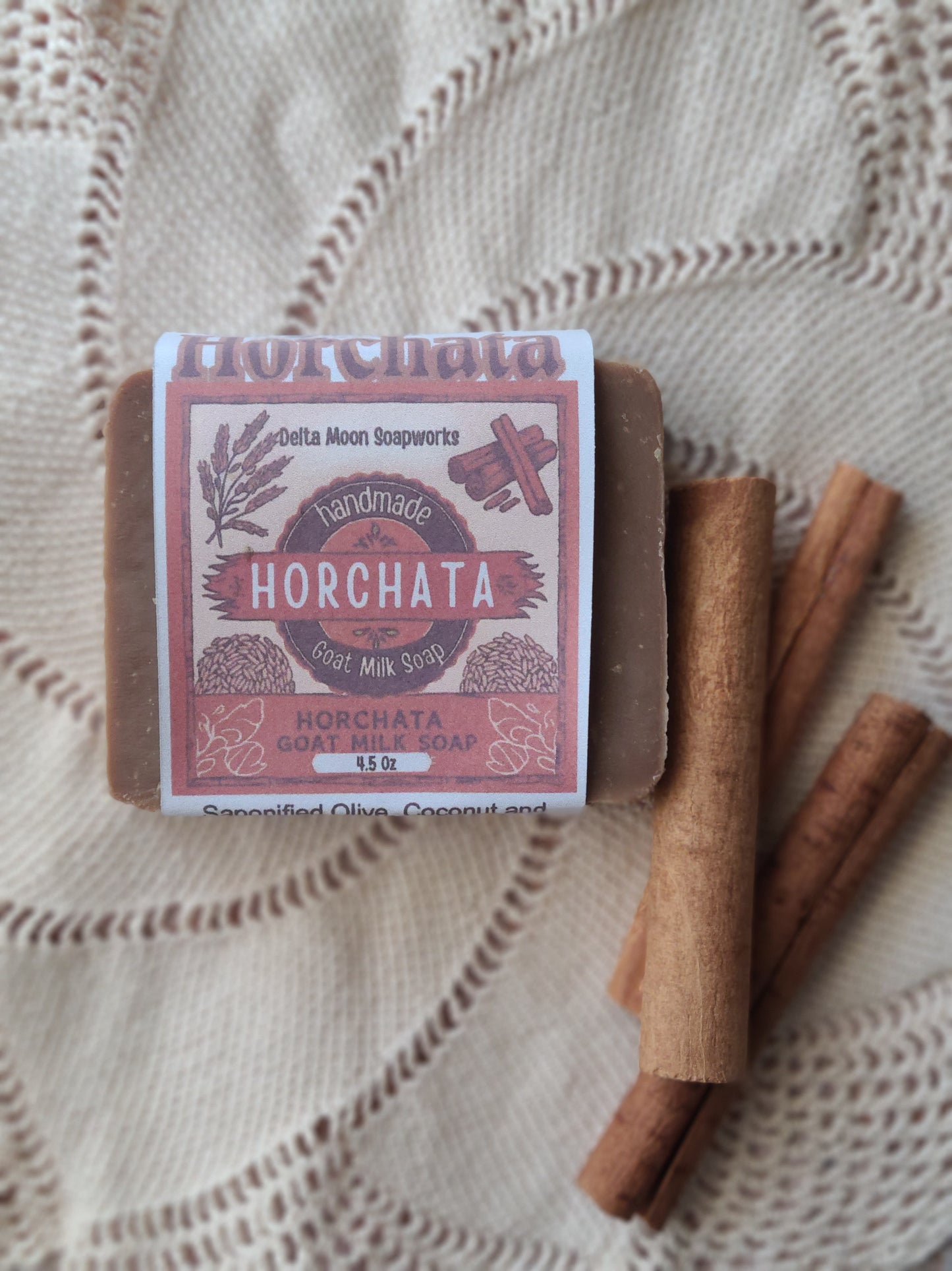 Horchata Goat Milk Soap, shea butter soap, ready to ship