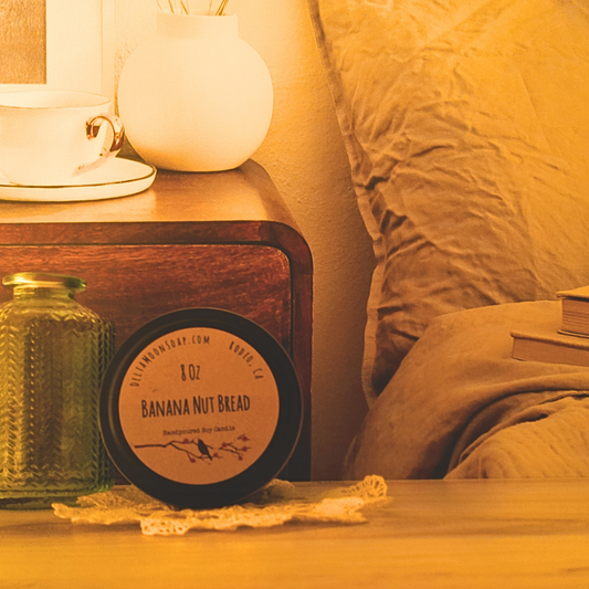 Banana Nut Bread  8  Ounce Soy Candle, Ready to ship