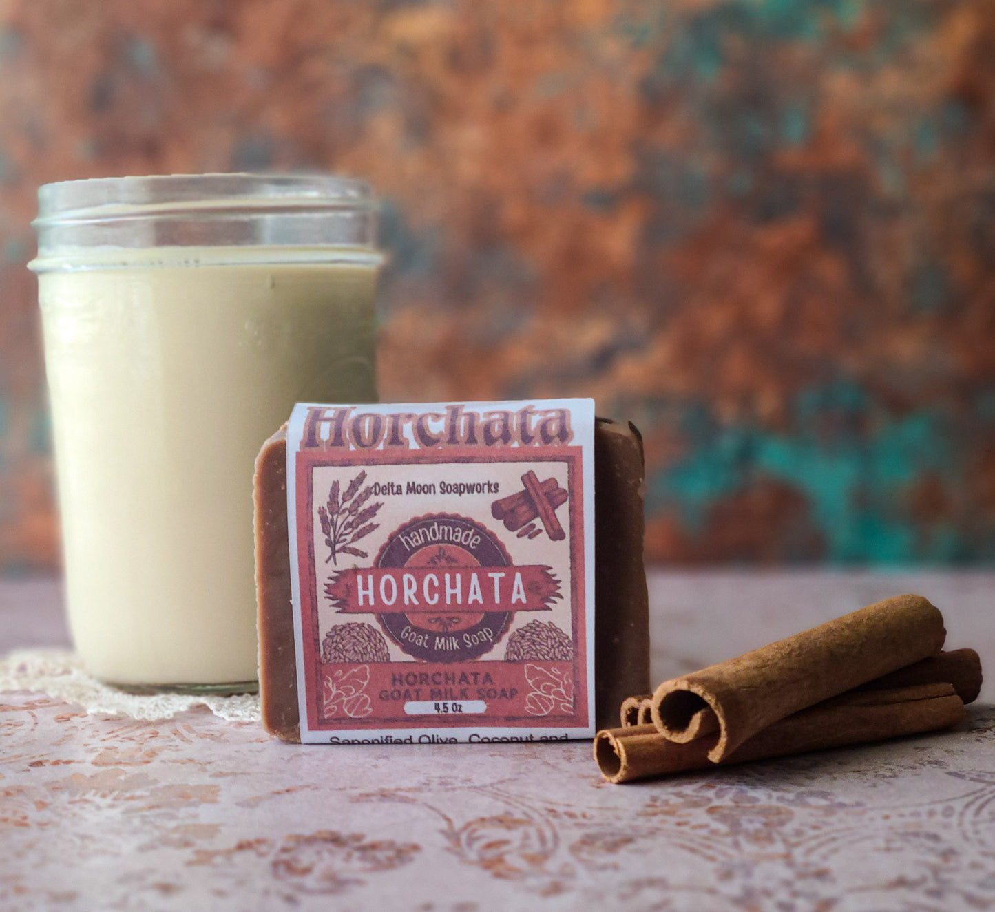 Horchata Goat Milk Soap, shea butter soap, ready to ship