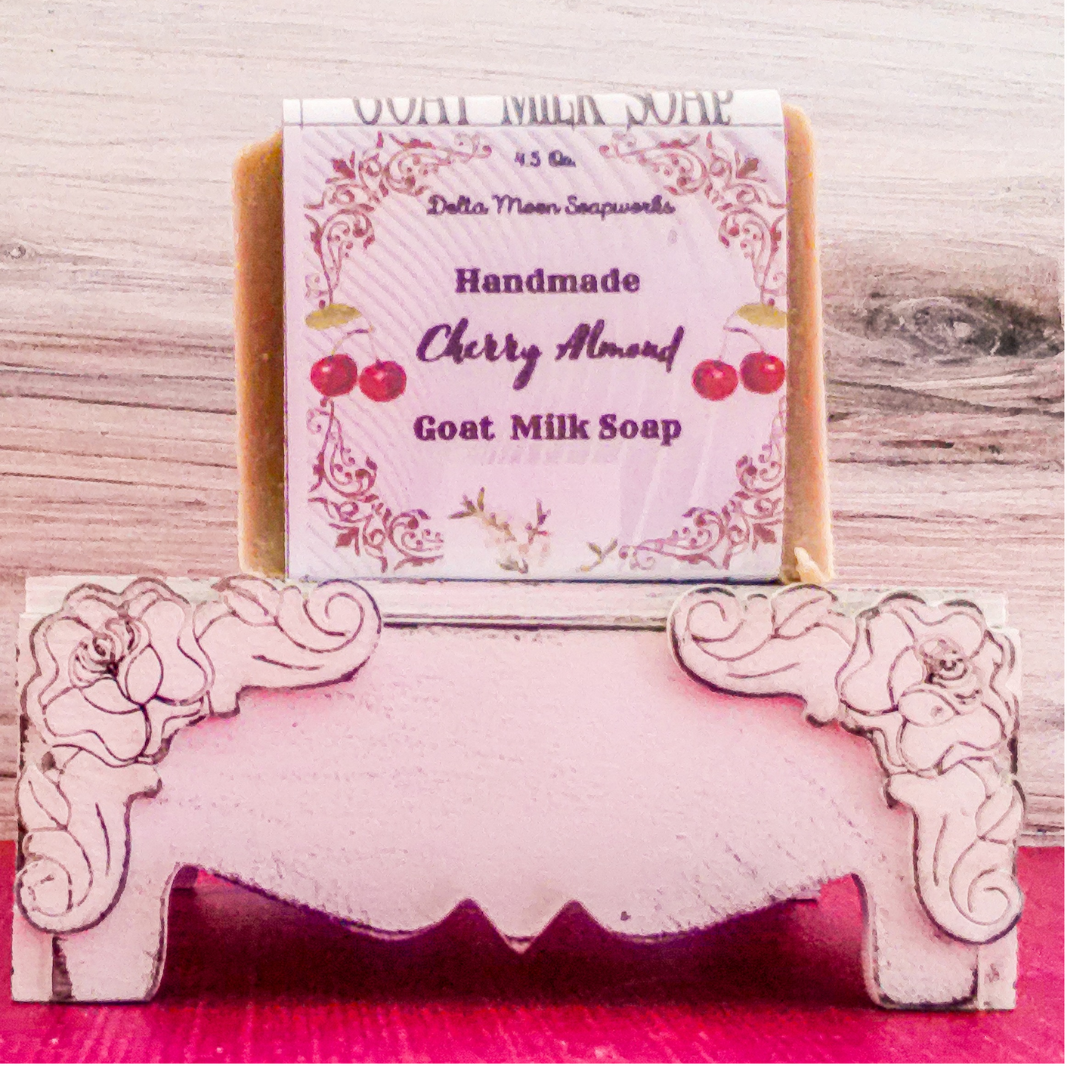 Cherry Almond Goat Milk Soap, Ready To Ship