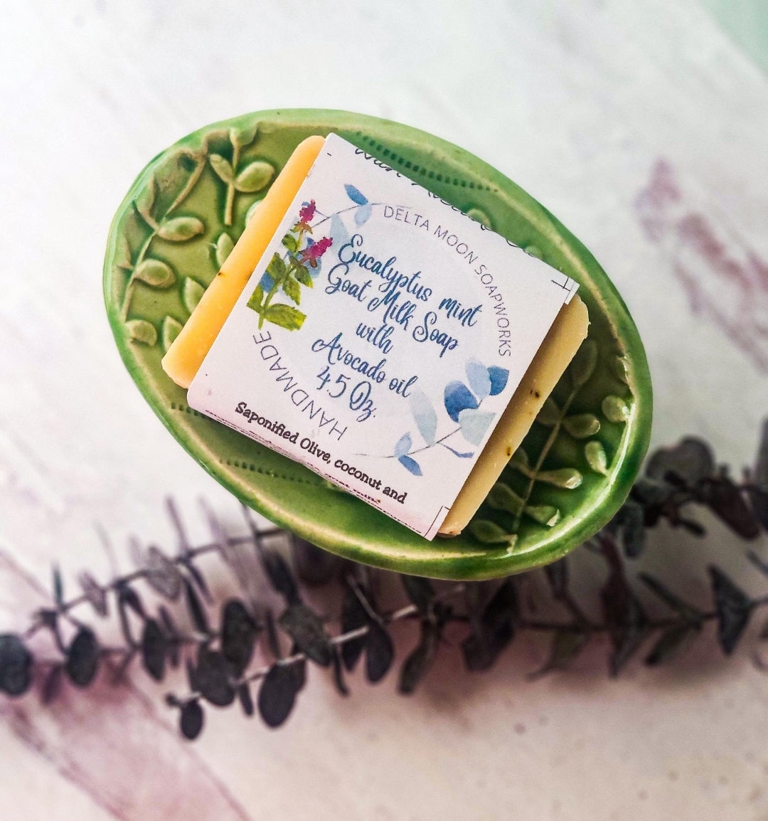Eucalyptus Mint Goat Milk Soap, Ready to ship