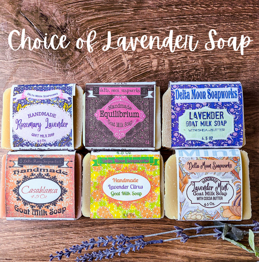 Lavender Goat Milk Soap Assortment, Ready to ship