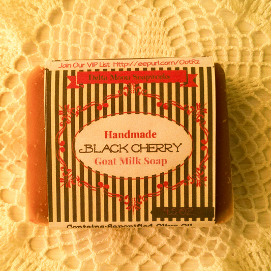 Black Cherry Goat Milk Soap, Ready To Ship