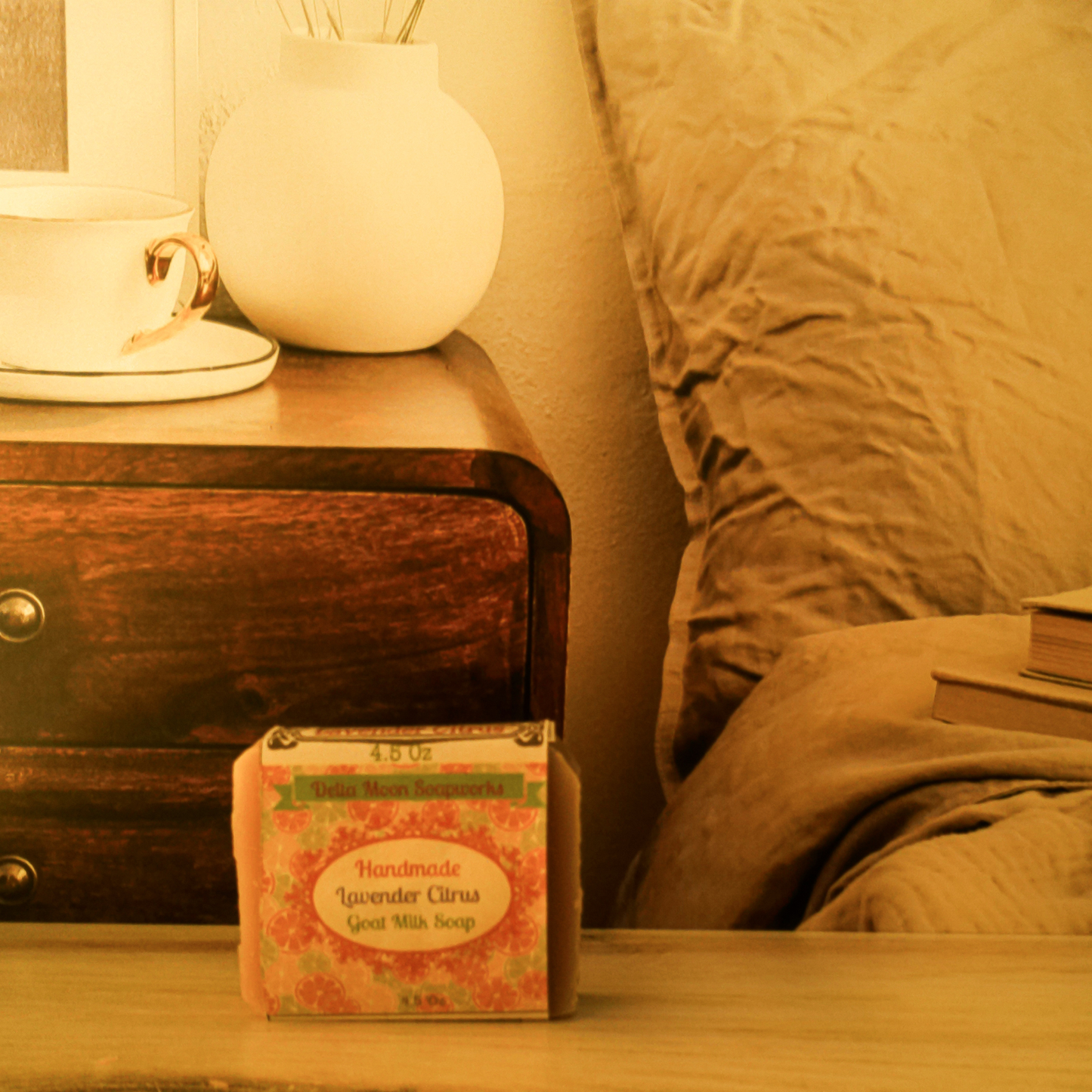 Lavender Citrus Goat Milk Soap, ready to ship