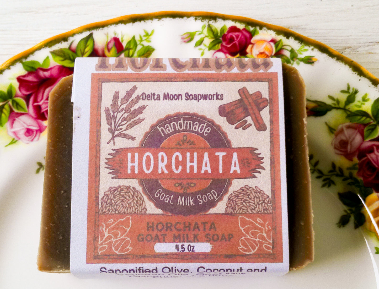 Horchata Goat Milk Soap, shea butter soap, ready to ship