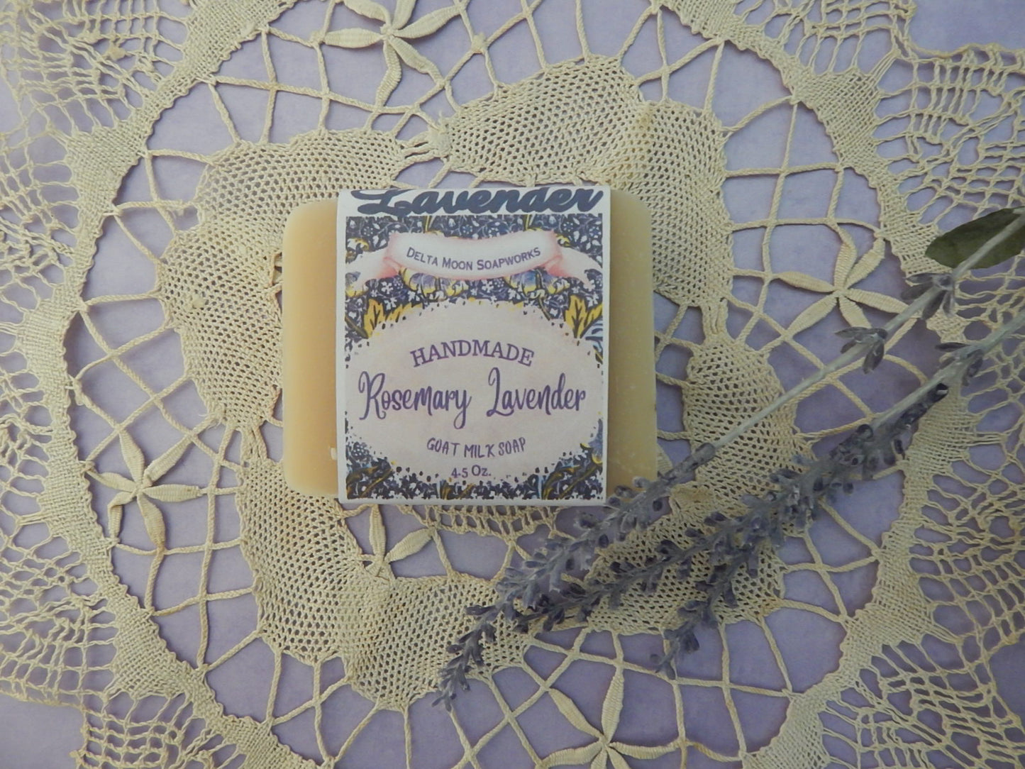 Rosemary Lavender Goat Milk Soap, Ready to Ship