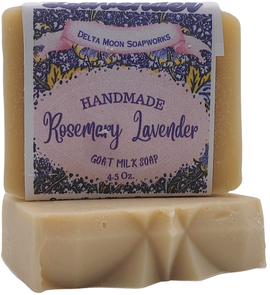 Rosemary Lavender Goat Milk Soap, Ready to Ship