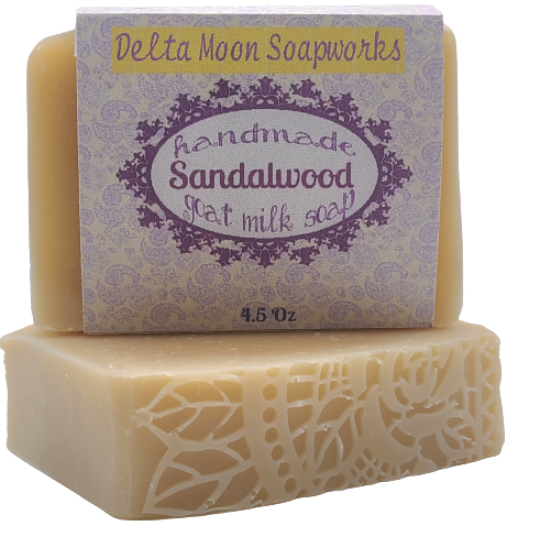 Sandalwood Goat Milk Soap, Ready To Ship